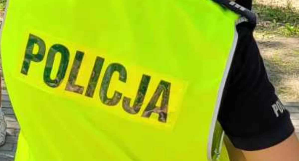 Na zdjęciu policjant