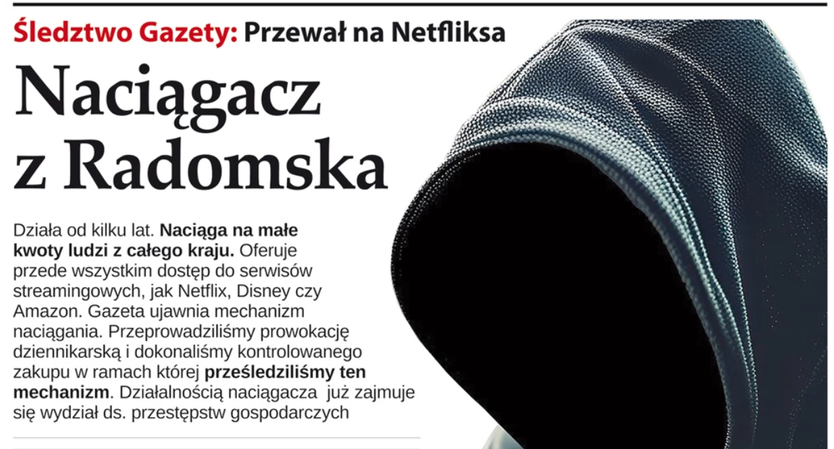 Na zdjęciu okładka Gazety Radomszczańskiej