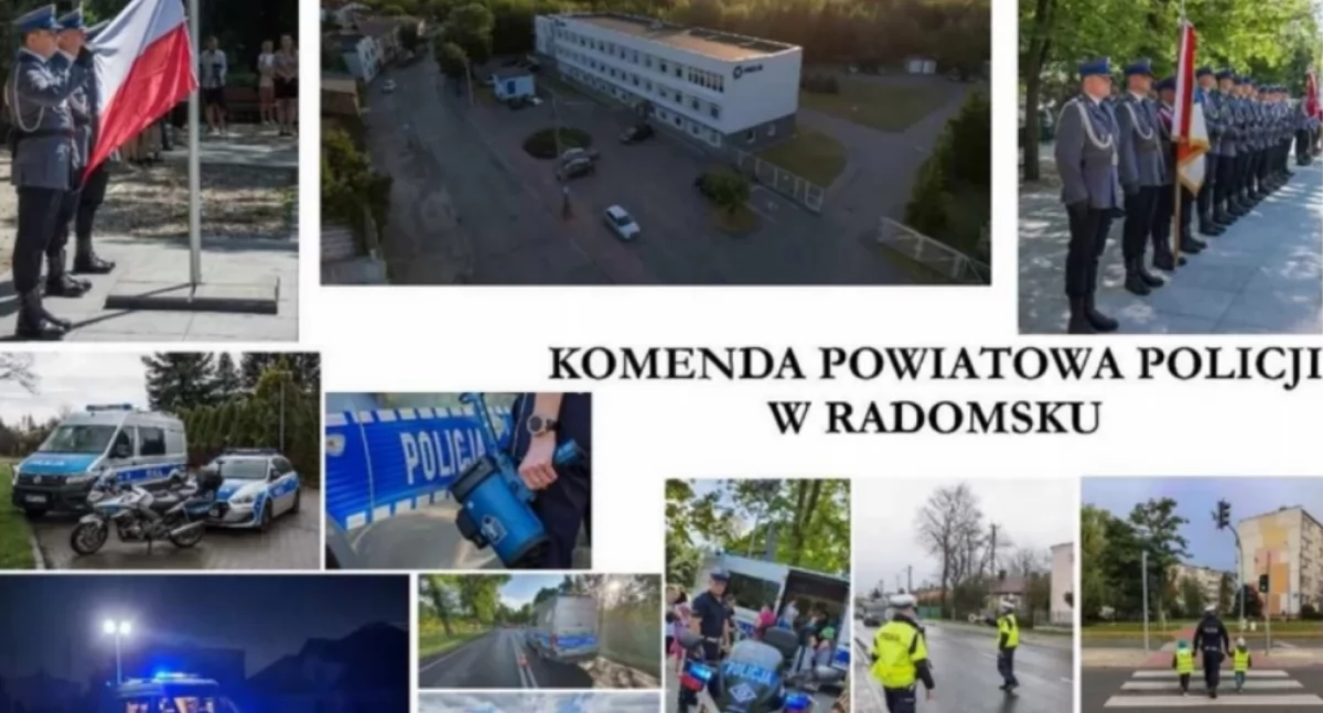 Na zdjęciu policjanci Komendy Powiatowej Policji w Radomsku