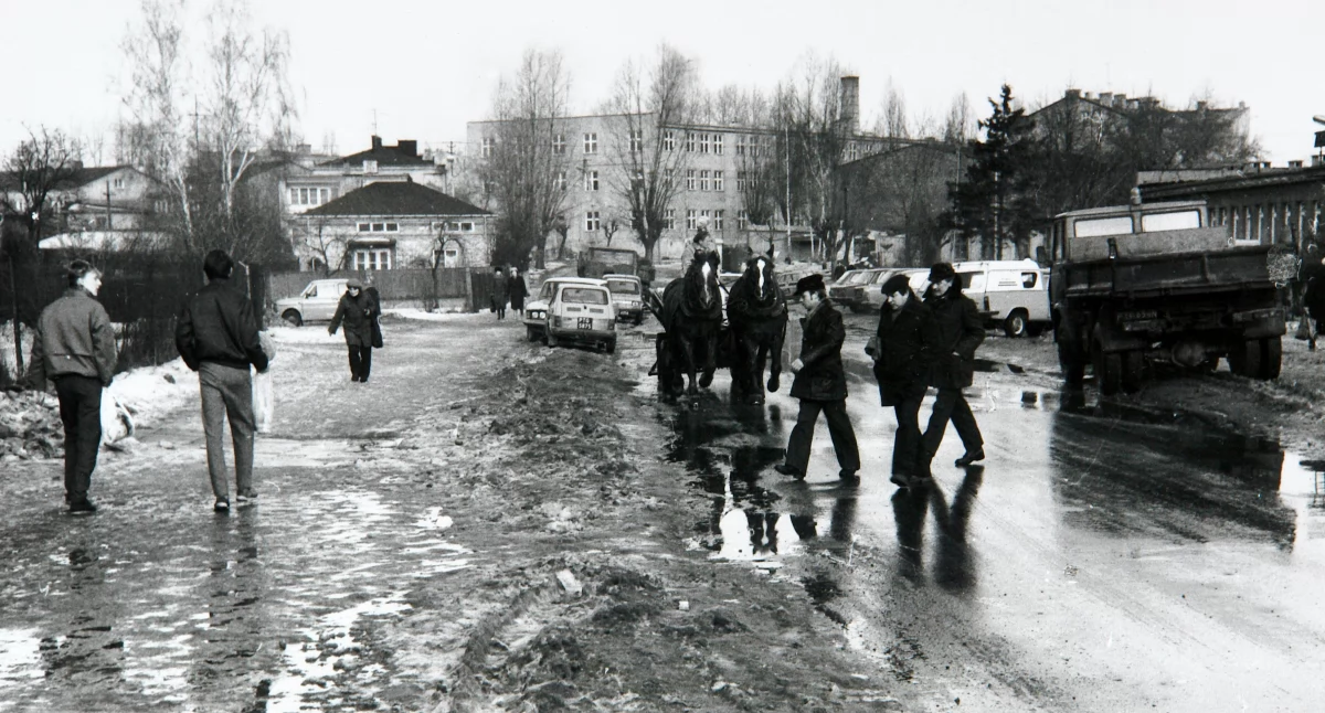 Na zdjęciu ul. Przedborska, lata 80., fot Jacek Kaszyński