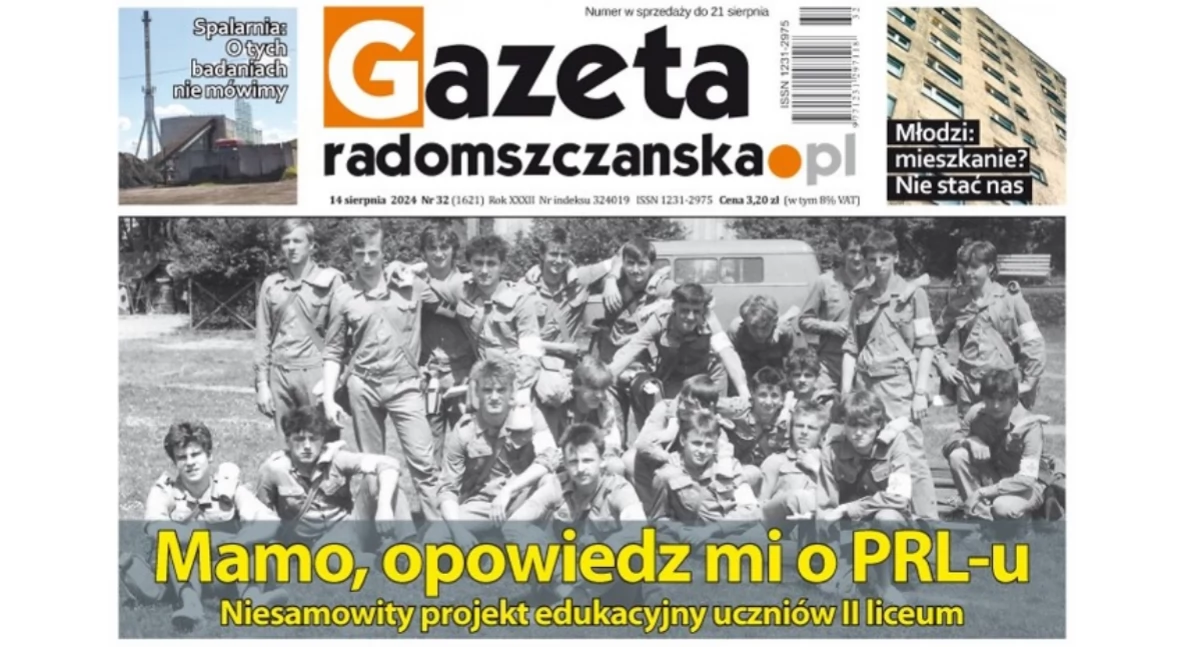 Na zdjęciu okładka nowego wydania Gazety Radomszczańskiej