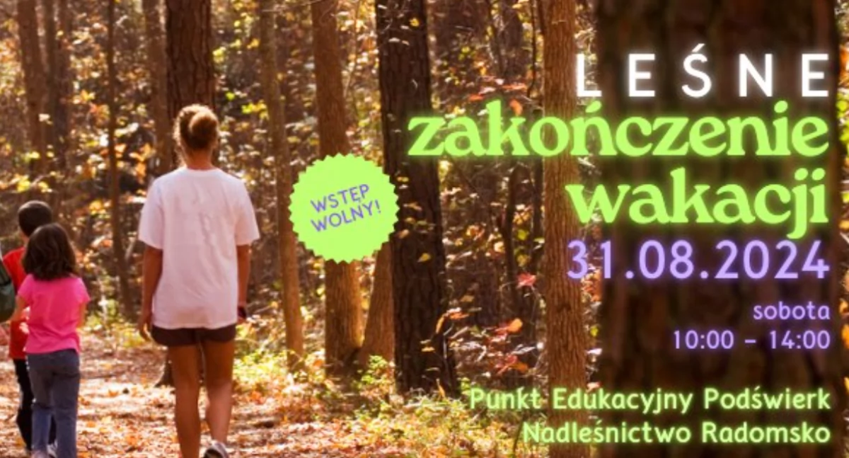 Na zdjęciu plakat promujący, fot. Facebook/ Nadleśnictwo Radomsko, Lasy Państwowe