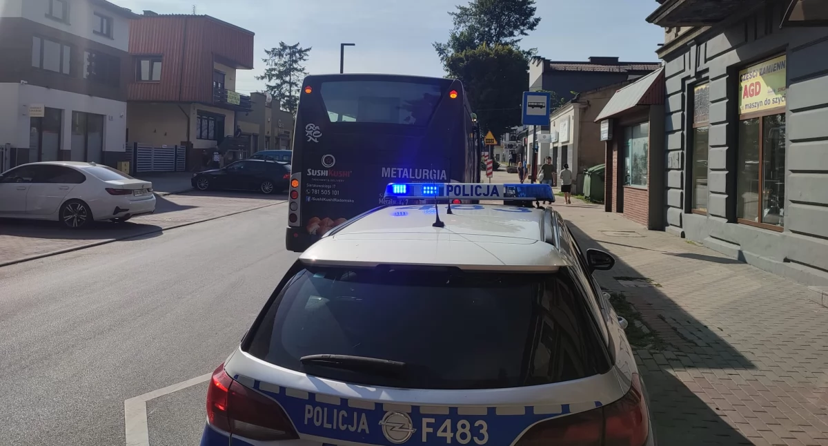 Na zdjęciu: Autobus MPK, fot. KPP Radomsko 