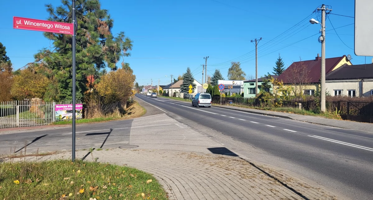 Na zdjęciu fragment ul. W. Witosa, fot. Facebook/Radomsko Miasto Otwarte