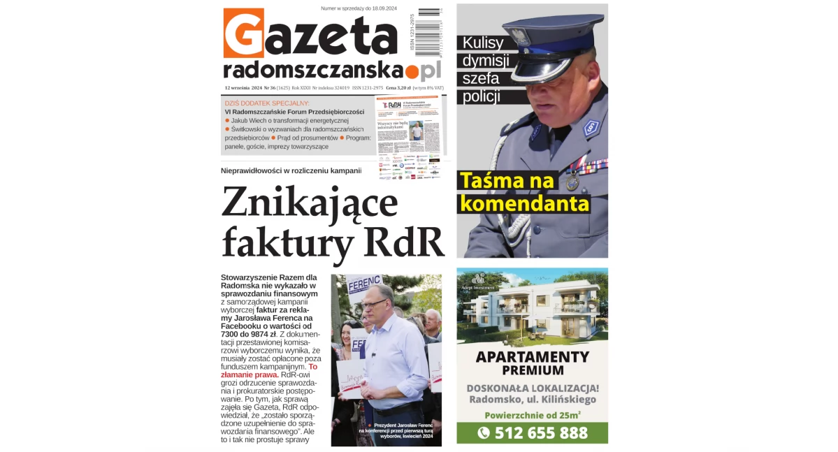 Na zdjęciu okładka najnowszego wydania Gazety Radomszczańskiej