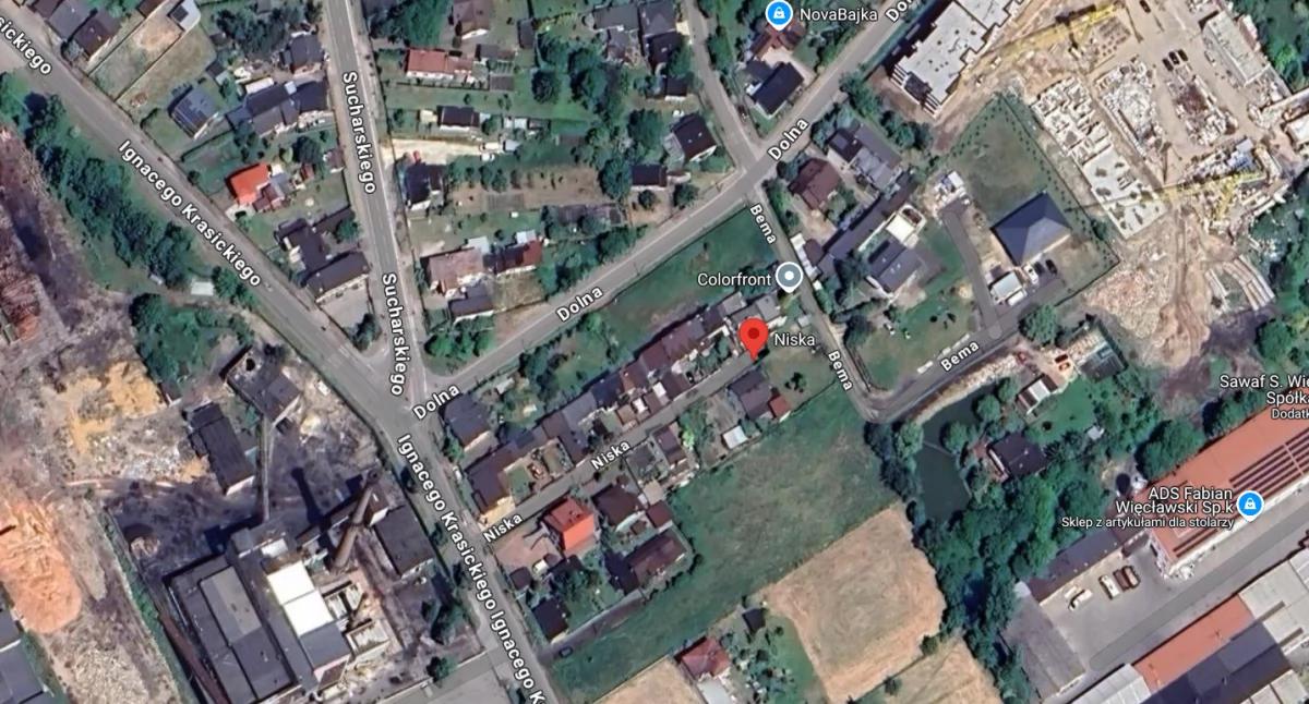 Na zdjęciu: Ulica Dolna i Niska, fot. zrzut ekranu/Google Maps
