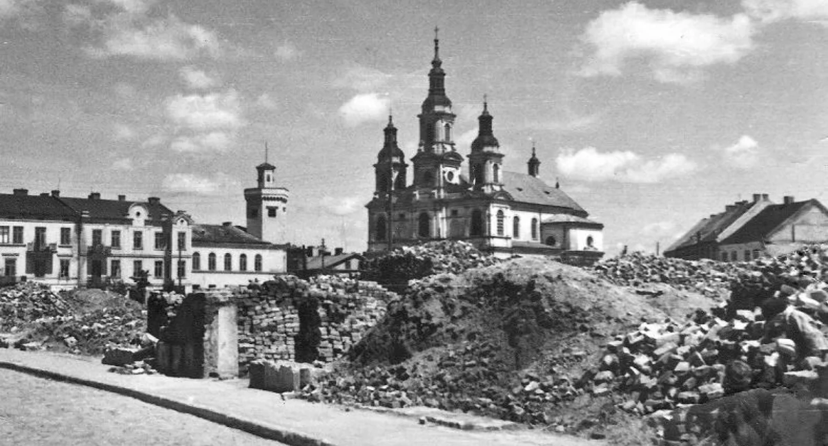 Na zdjęciu: Centrum Radomska w pierwszych dniach września 1939 roku, fot. Muzeum Regionalne