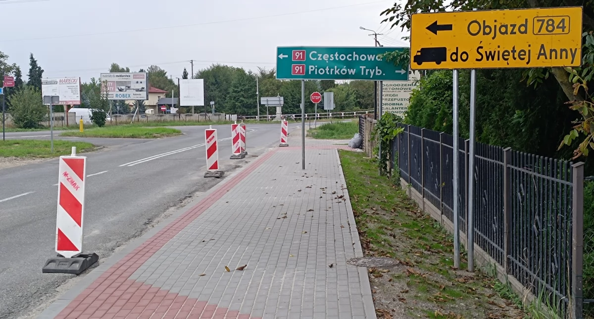 Na zdjęciu nowy chodnik, fot. Facebook 