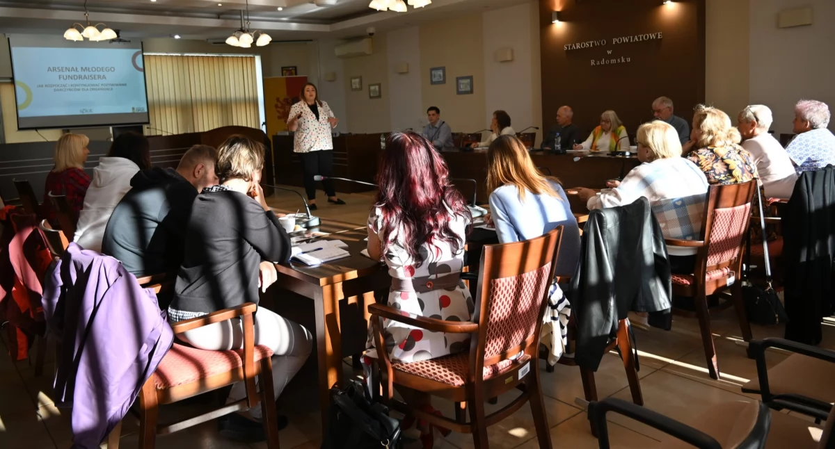 Na zdjęciu: Uczestnicy spotkania, fot. Facebook/Powiat Radomszczański