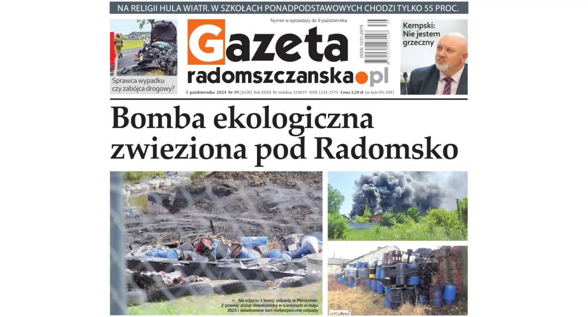 Na zdjęciu okładka najnowszego wydania Gazety Radomszczańskiej