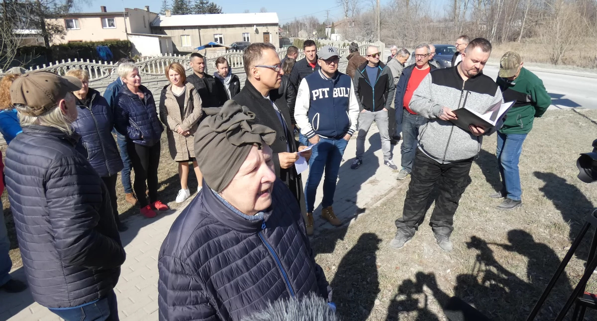 Na zdjęciu: Protest mieszkańców w marcu 2022