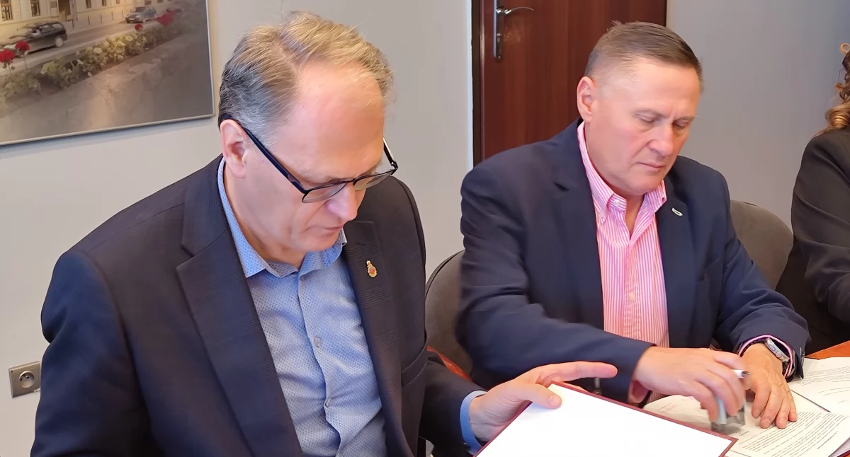 Na zdjęciu: Jarosław Ferenc i Grzegorz Piwnik