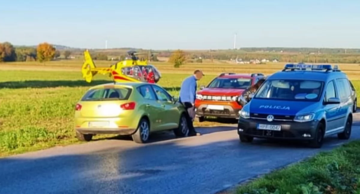 Na zdjęciu miejsce wypadku