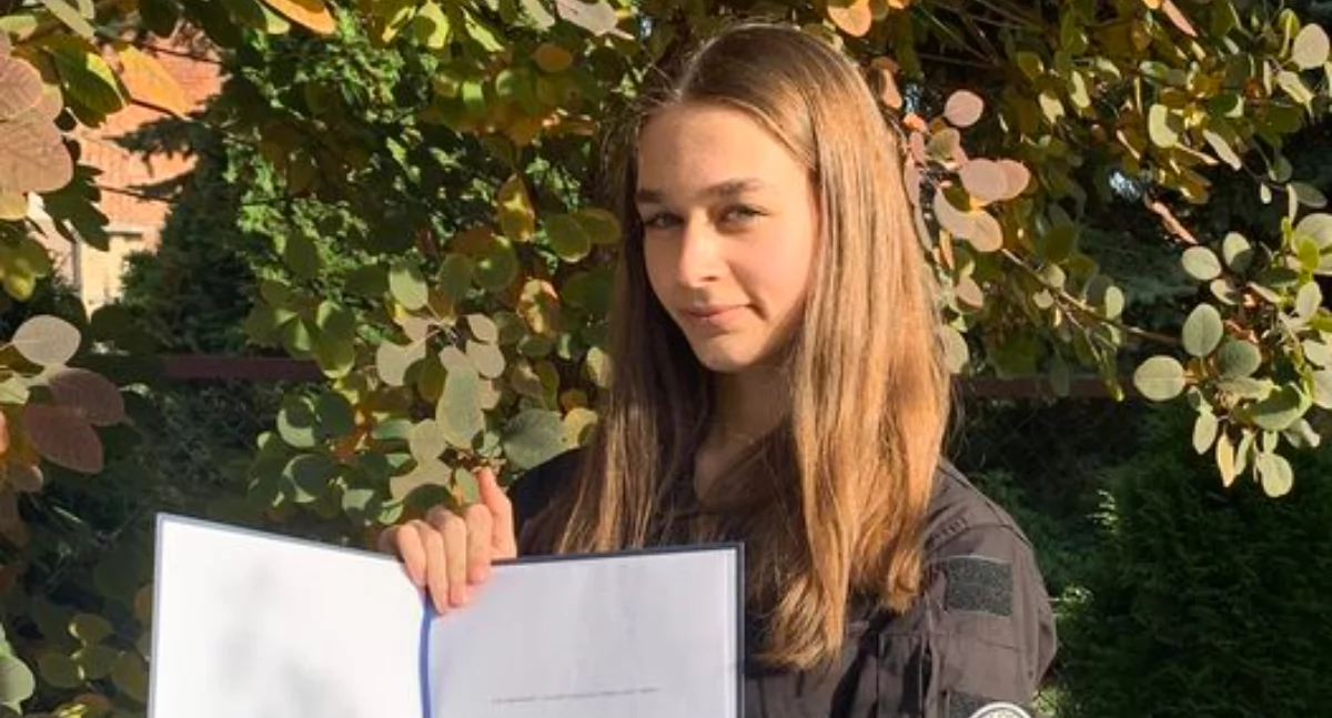 Na zdjęciu: Wiktoria Borowik, fot. Facebook/ZSP nr 1