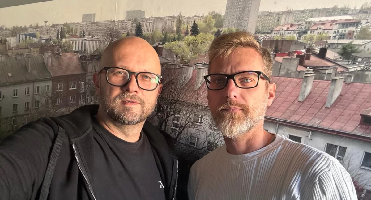 Na zdjęciu Andrzej Andrysiak i Janusz Kucharski, prowadzący podcast Redakcyjne Kolegium Wyborcze