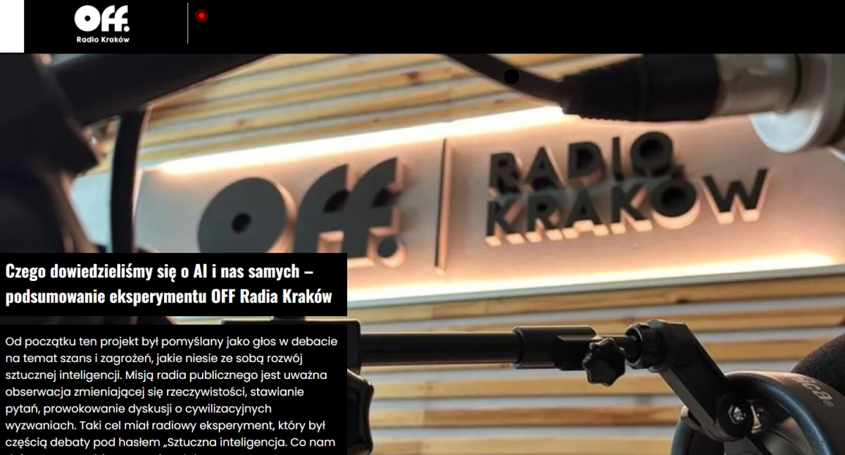 Na zdjęciu; Radio AI już przestało nadawać