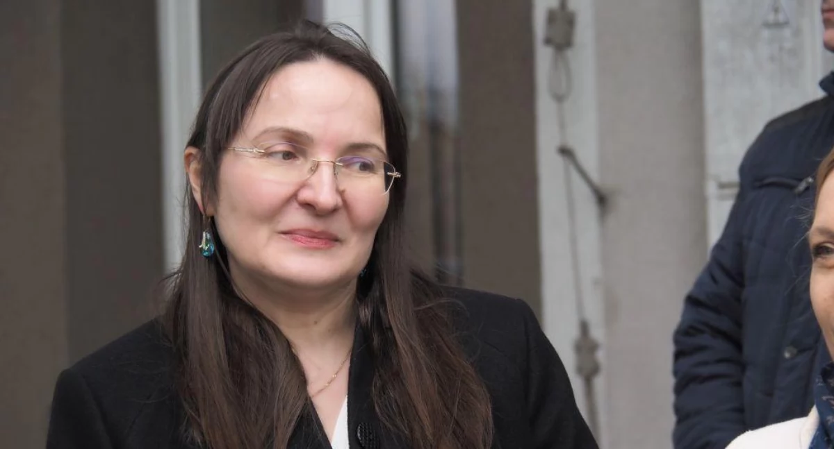 Na zdjęciu wójt Ładzic Ewelina Lis