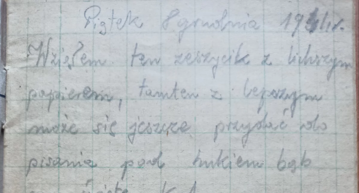 Na zdjęciu: Autor nie podpisał swojego pamiętnika