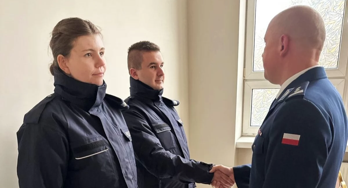 Na zdjęciu: Nowi policjanci, fot. Facebook/KPP Radomsko