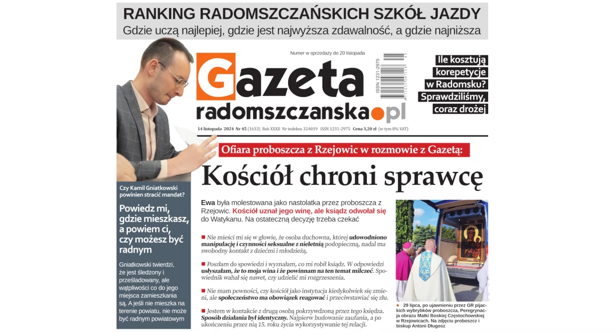 Na zdjęciu okładka najnowszego wydania Gazety Radomszczańskiej