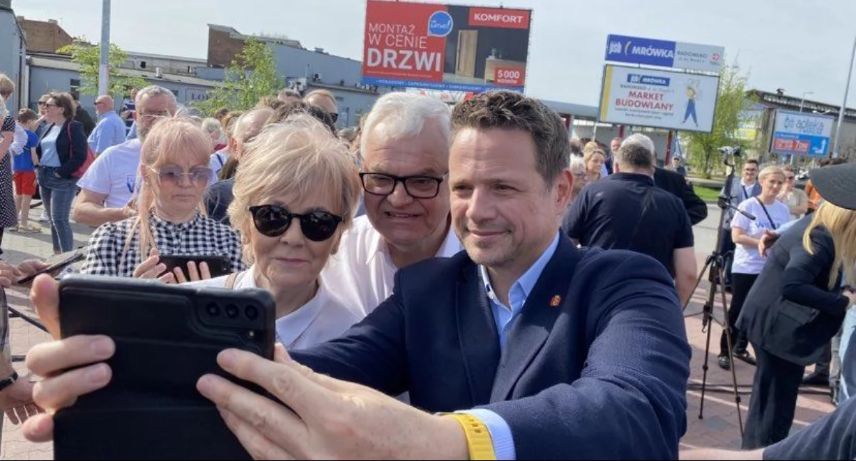 Na zdjęciu; Rafał Trzaskowski przyjechał do Radomska w czasie ostatniej samorządowej kampanii wyborczej