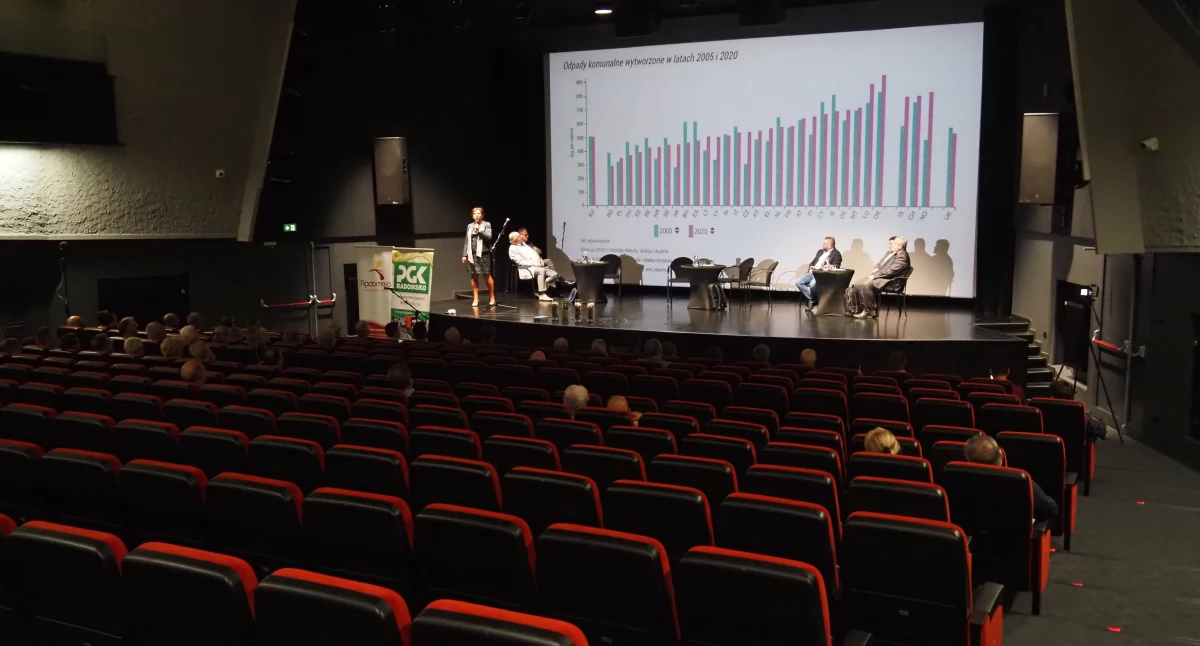 Na zdjęciu: Spotkanie informacyjne  o spalarni w Miejskim Domu  Kultury, wrzesień 2023