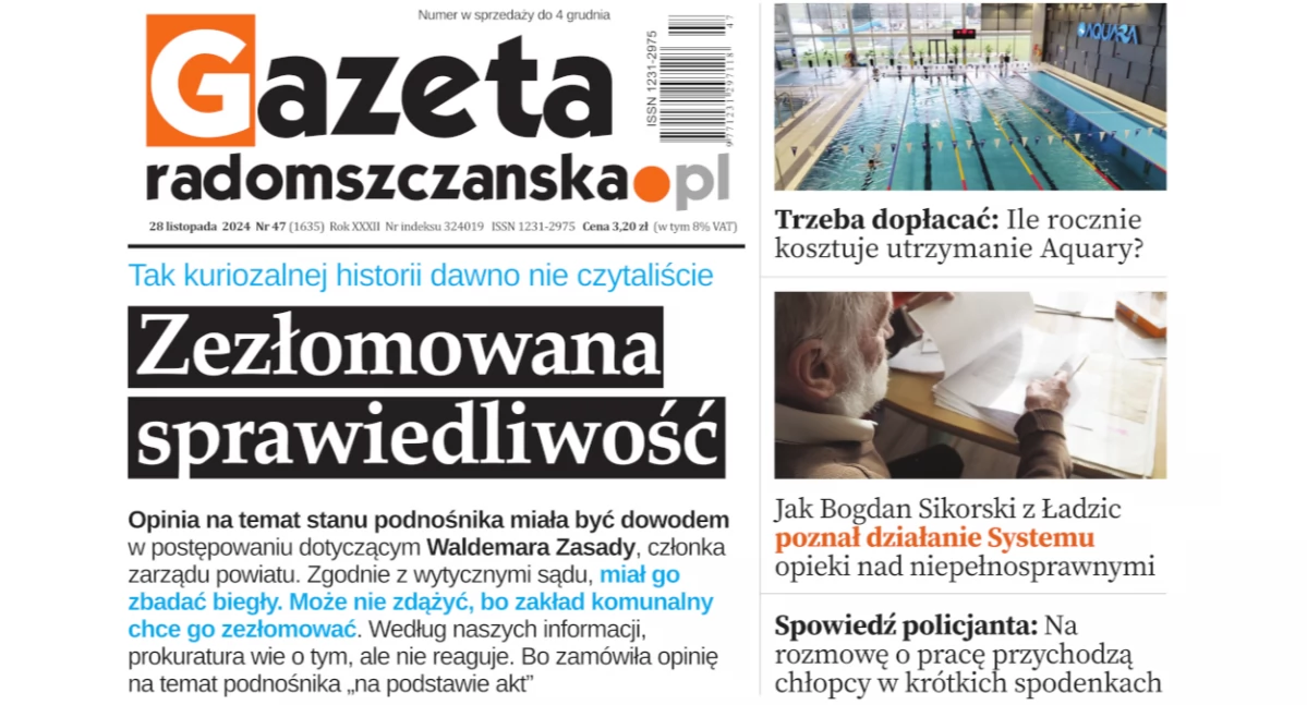 Na zdjęciu okładka najnowszego wydania Gazety Radomszczańskiej
