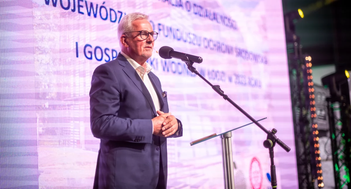 Na zdjęciu: Zastępca Prezesa WFOSiGW w Łodzi Jerzy Kaczmarek. Wystąpienie w ramach #Inwestycje Zielone Forum Możliwości 