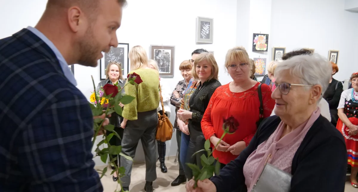 Na zdjęciu: Wernisaż wystawy, fot. Facebook/MDK Radomsko