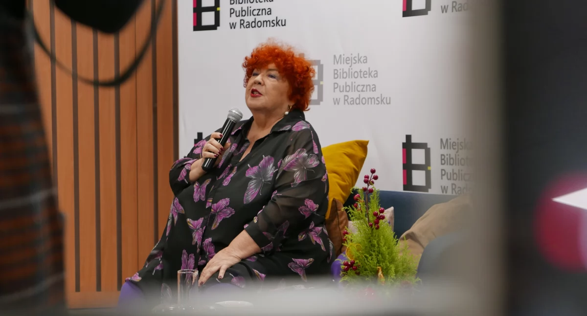 Na zdjęciu: Katarzyna Miller opowiadała o sobie ze swadą i humorem