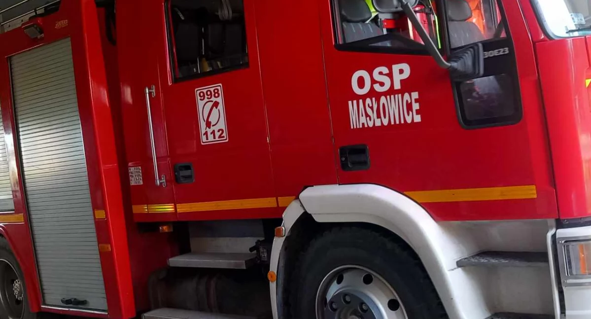 Na zdjęciu: Wóz OSP Masłowice, fot. Facebook/OSP Masłowice
