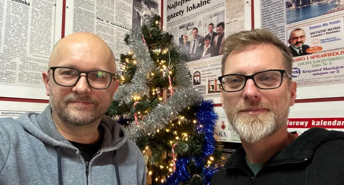 Na zdjęciu prowadzący podcast Redakcyjne Kolegium Wyborcze