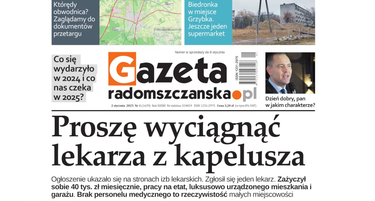 Na zdjęciu okładka najnowszego wydania Gazety Radomszczańskiej