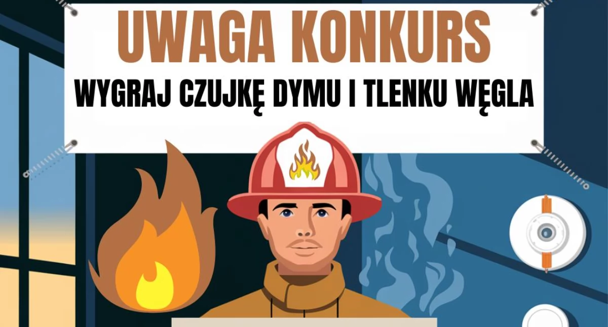 Straż pożarna, Radomszczańscy strażacy organizują konkurs Wygraj czujkę tlenku węgla Czasu coraz mniej - zdjęcie, fotografia