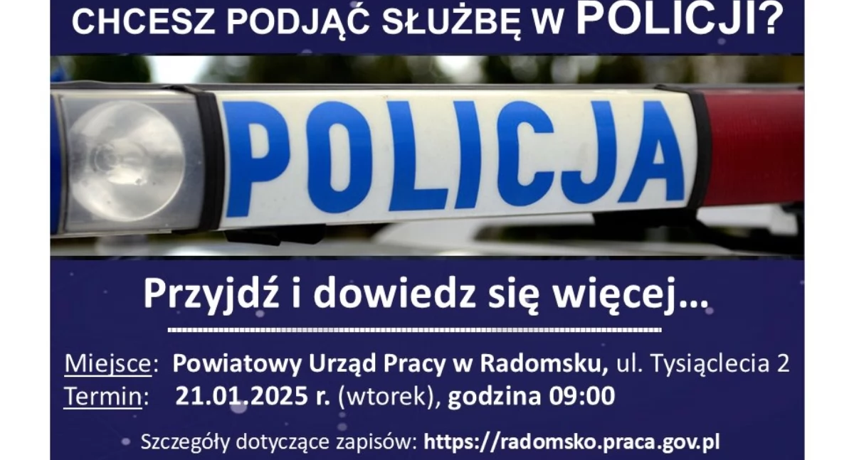 Na zdjęciu: Plakat, fot. Facebook/PUP Radomsko