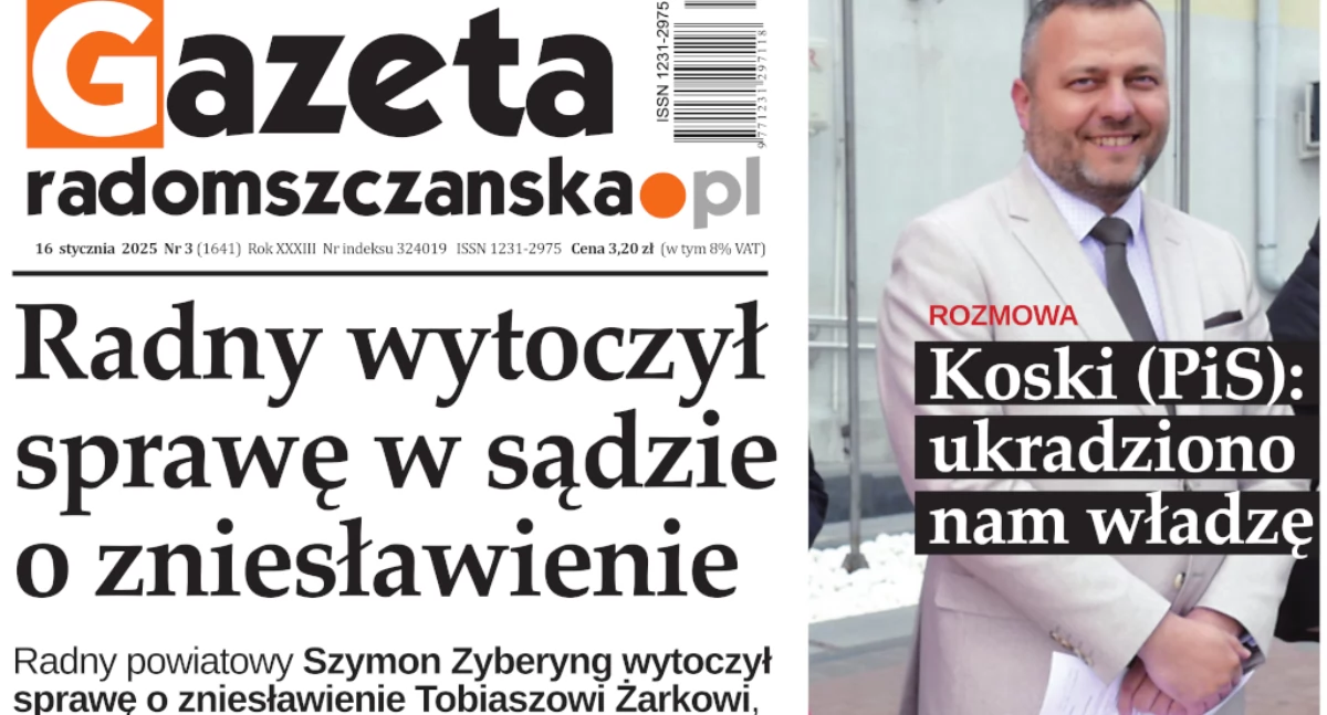 Na zdjęciu okładka najnowszego wydania Gazety Radomszczańskiej