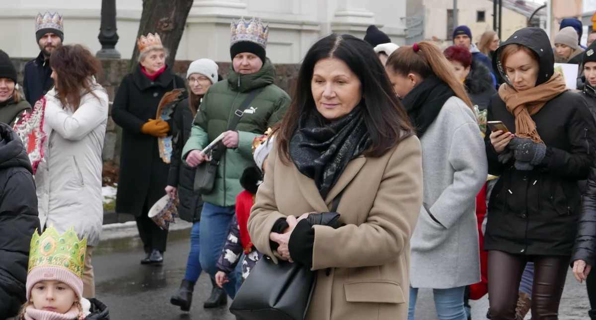 Na zdjęciu: Małgorzata Krupska podczas Orszaku Trzech Króli 6 stycznia
