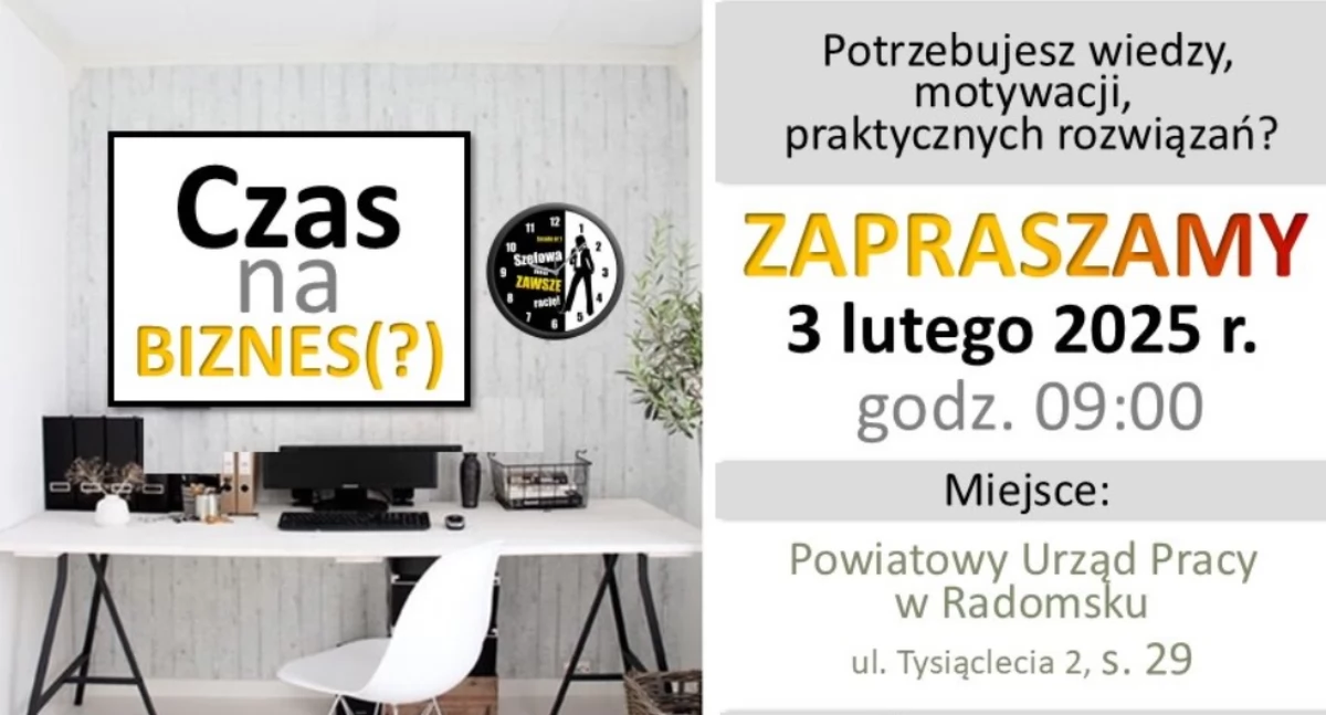 Na zdjęciu: Plakat promujący, fot. Facebook/PUP Radomsko