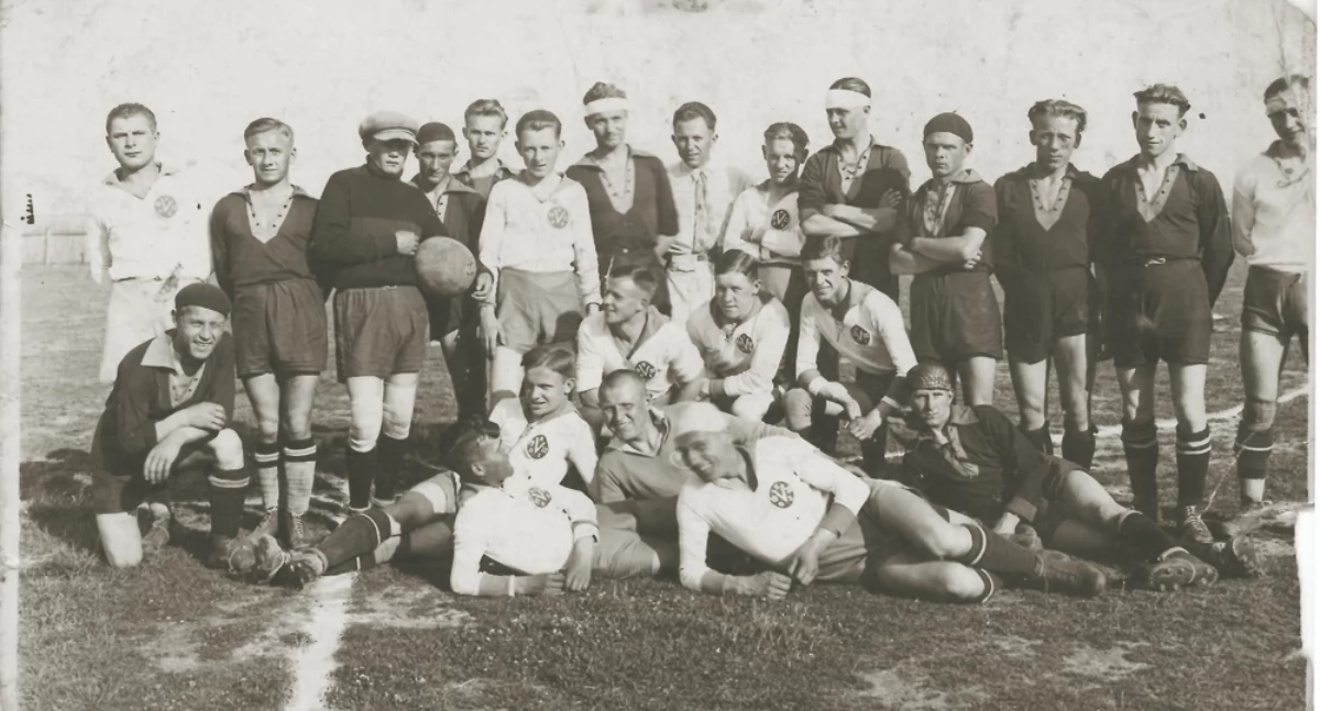 Na zdjęciu: Klub Sportowy Wiktoria, 1931 rok. Zbiory muzeum