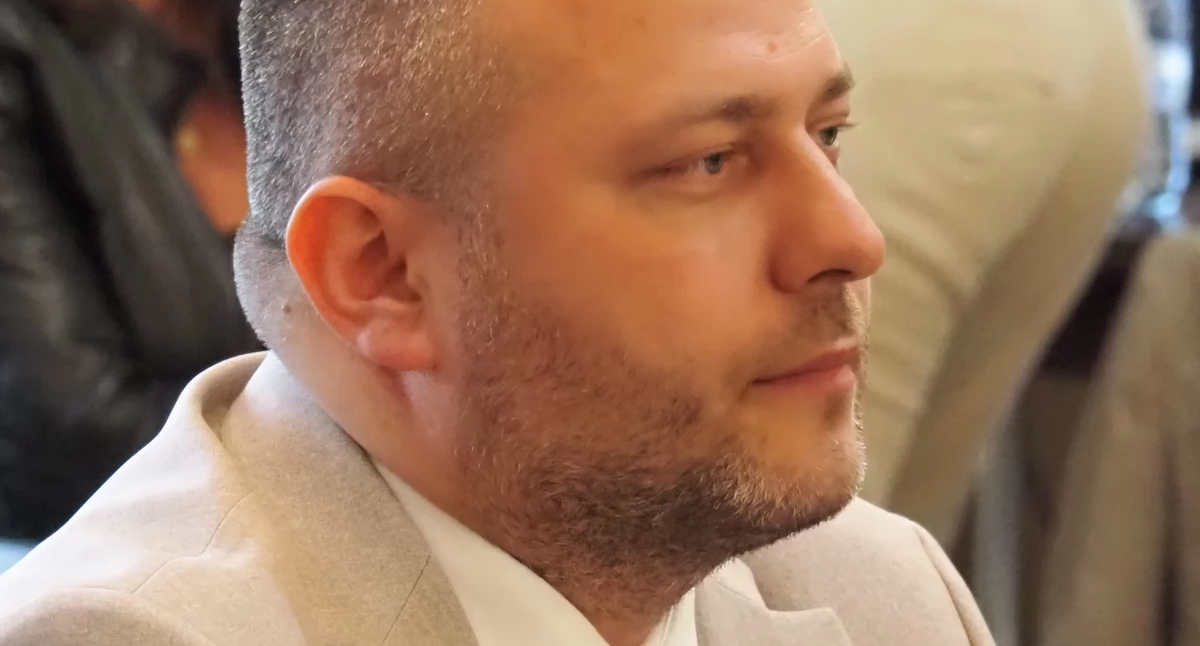 Na zdjęciu: Michał Koski, powiatowy radny Prawa i Sprawiedliwości