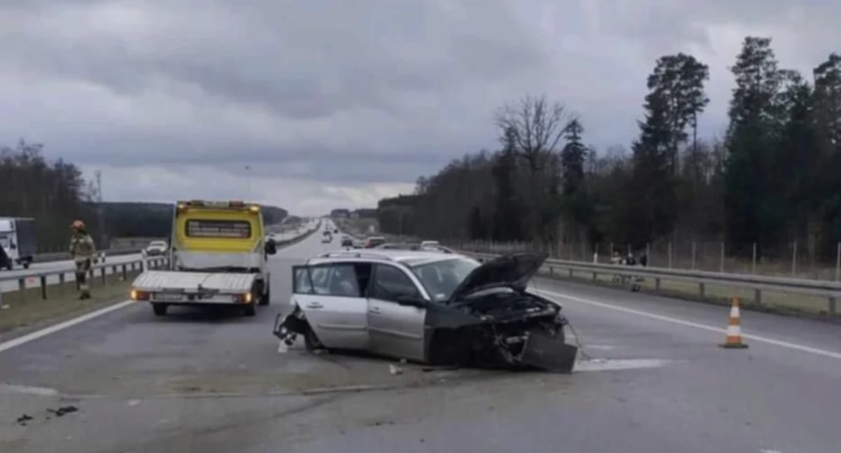 Na zdjęciu: Miejsce zdarzenia, fot. Facebook/Raporty Drogowe Autostrada A1