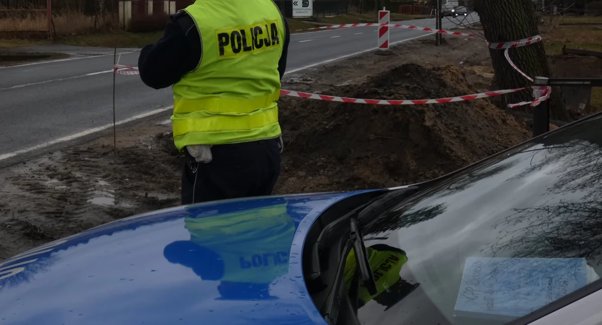 Na zdjęciu: Kontrola policyjna