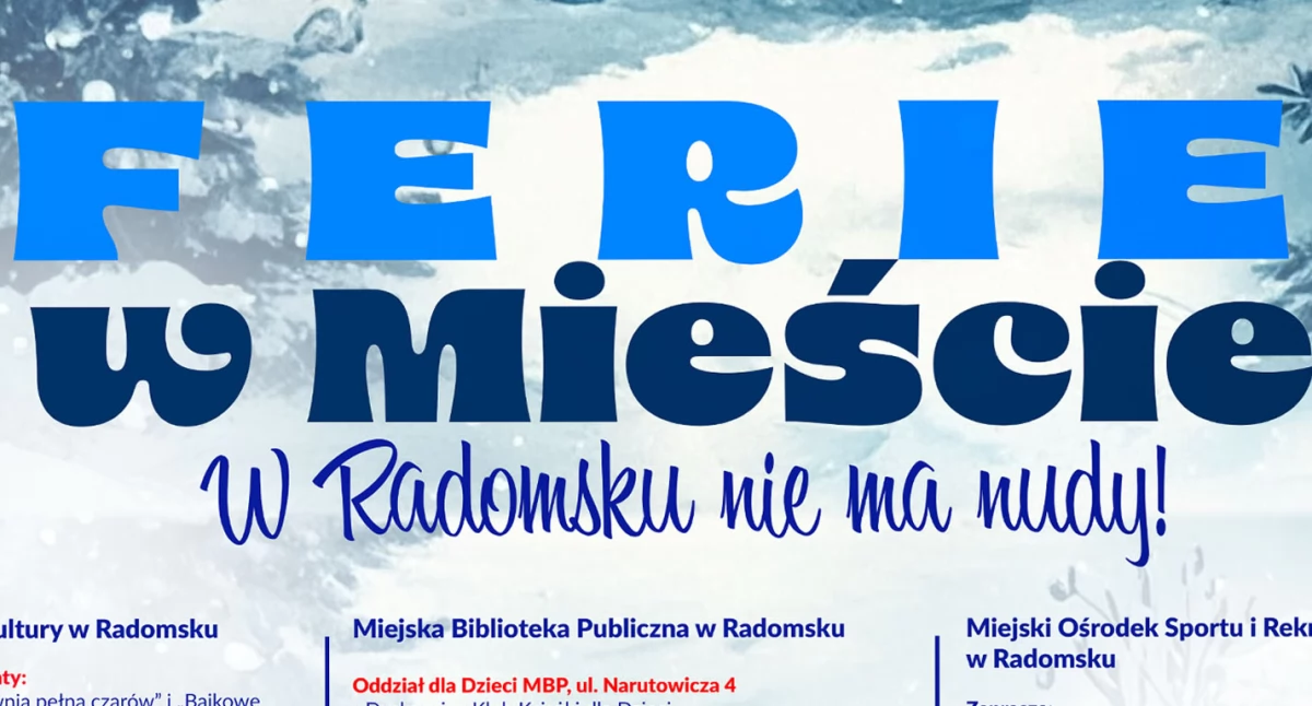 Na zdjęciu: Plakat promujący, fot. Facebook/Radomsko Miasto Otwarte 