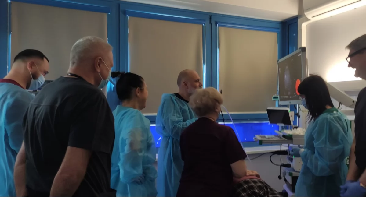 Na zdjęciu: Pierwsze takie badanie, fot. Facebook/Szpital Powiatowy