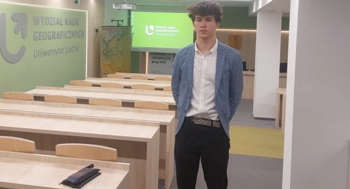 Na zdjęciu: Szymon Wojciechowski, fot. Facebook/I LO w Radomsku