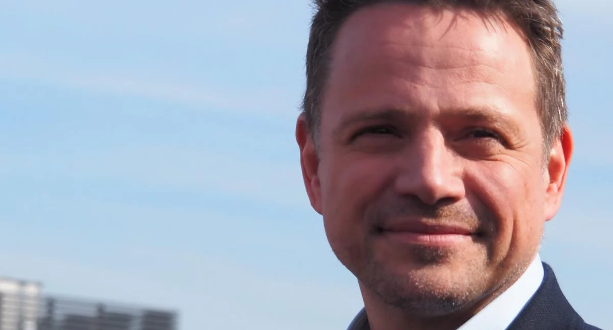 Na zdjęciu Rafał Trzaskowski w Radomsku, kwiecień 2024