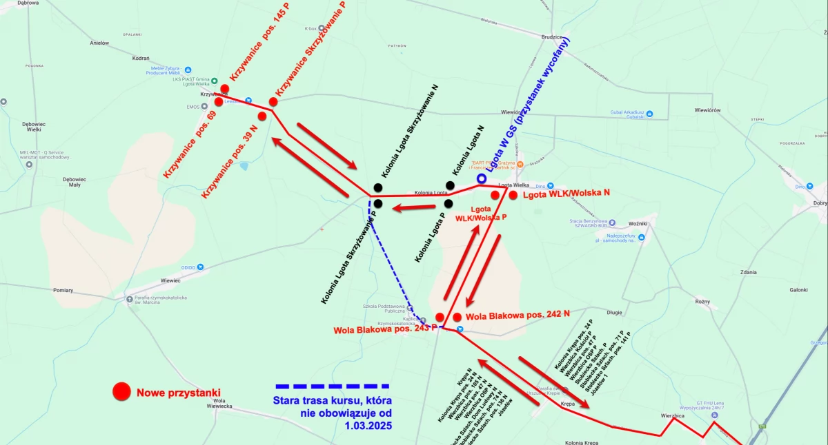 Na zdjęciu: P zmian linii 25, fot. MPK