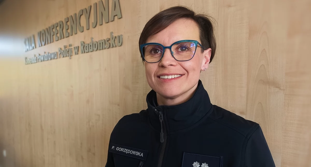 Na zdjęciu: Podkomisarz Paulina Gorzędowska, zastępca Komendanta Komisariatu Policji w Kamieńsku, fot. KPP Radomsko
