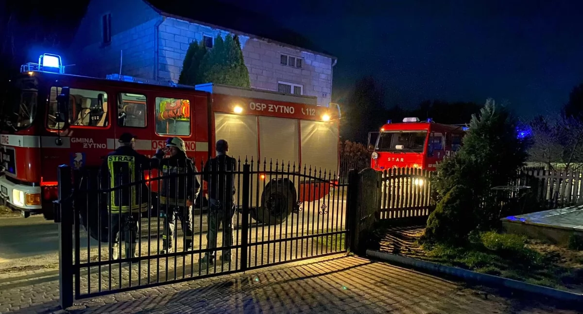 Na zdjęciu: Pożar gasiły dwie jednostki, fot. Facebook/OSP Żytno