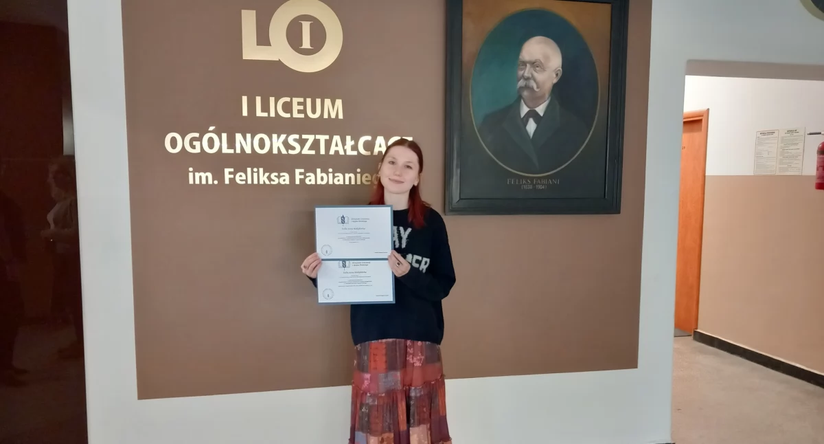 Na zdjęciu: Zofia Maligłówka, fot. Facebook/I LO Radomsko
